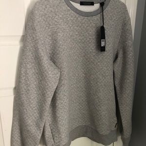 Mens Crewneck Waffle Sweater